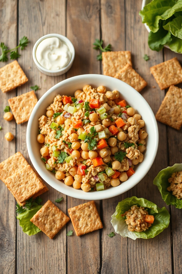 chickpea based vegan salad recipe