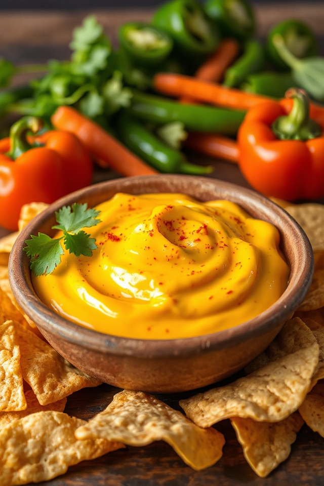 creamy vegan nacho cheese