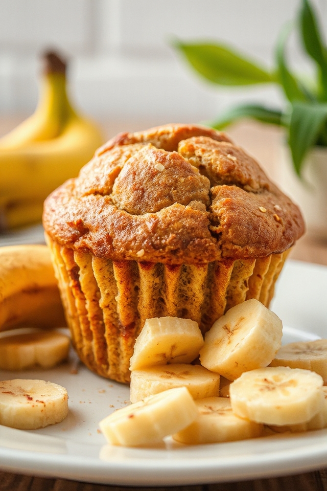 delicious vegan banana muffins