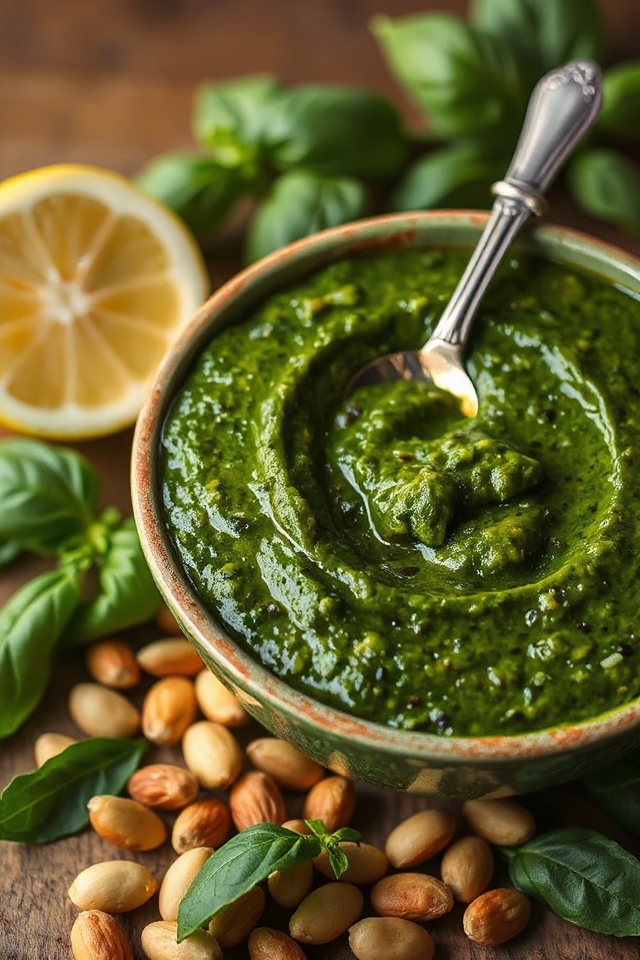 easy homemade vegan pesto