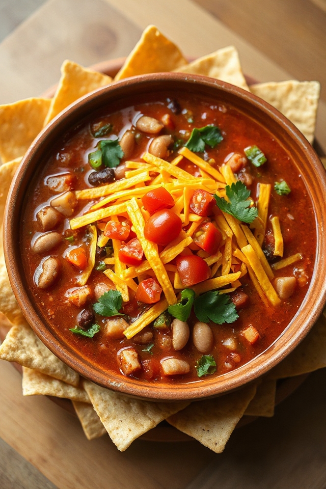 hearty vegan taco soup