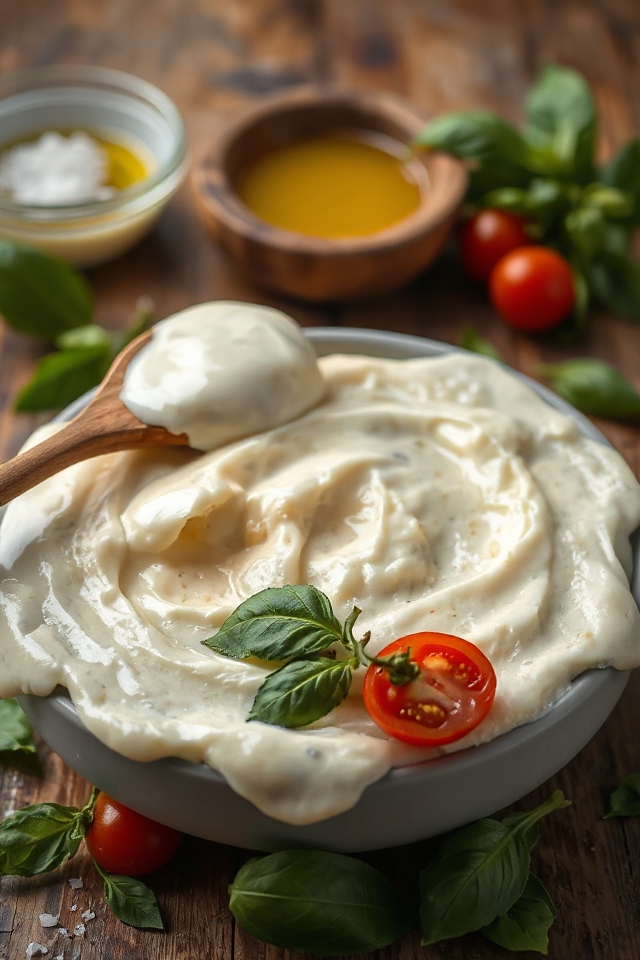 homemade vegan mozzarella cheese