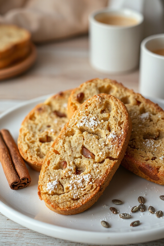 vegan biscotti baking process