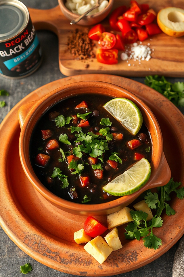 vegan black bean soup
