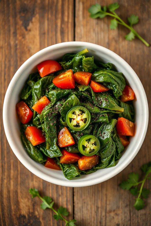 vegan collard greens preparation
