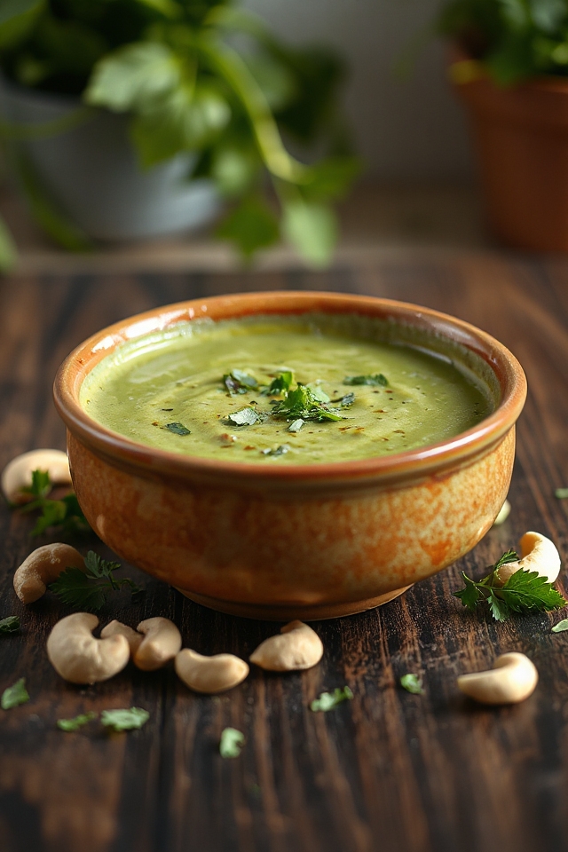 vegan cream of spinach soup