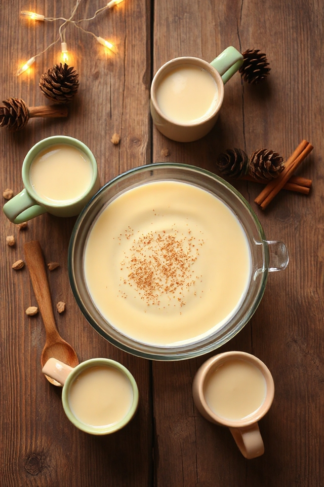 vegan eggnog holiday drink