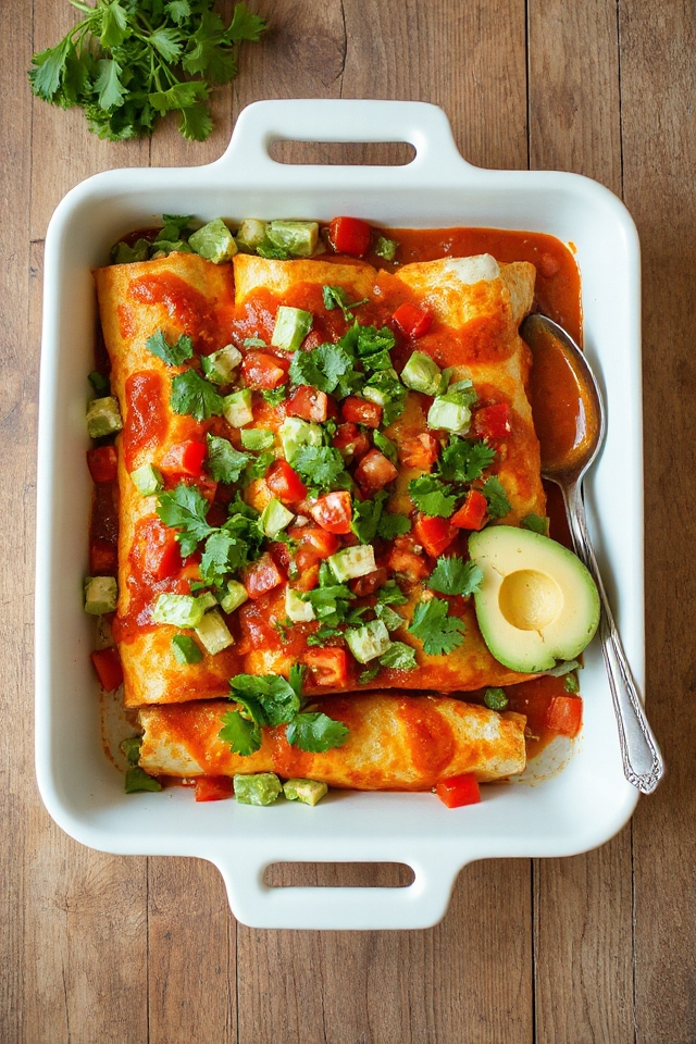 vegan enchiladas cooking instructions