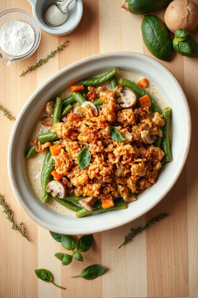 vegan green bean casserole recipe