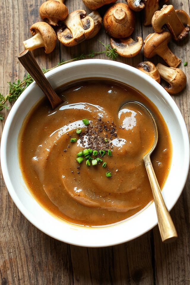 vegan mushroom gravy recipe