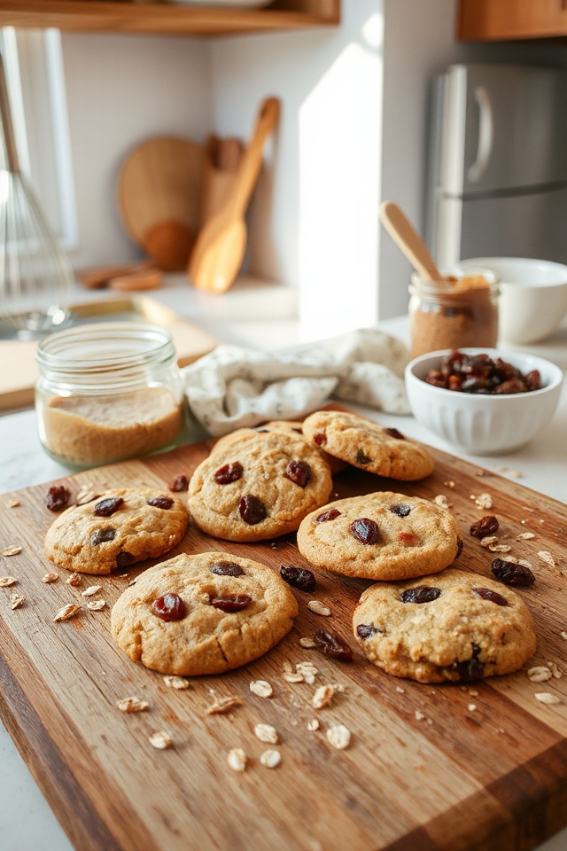 vegan oatmeal raisin cookies
