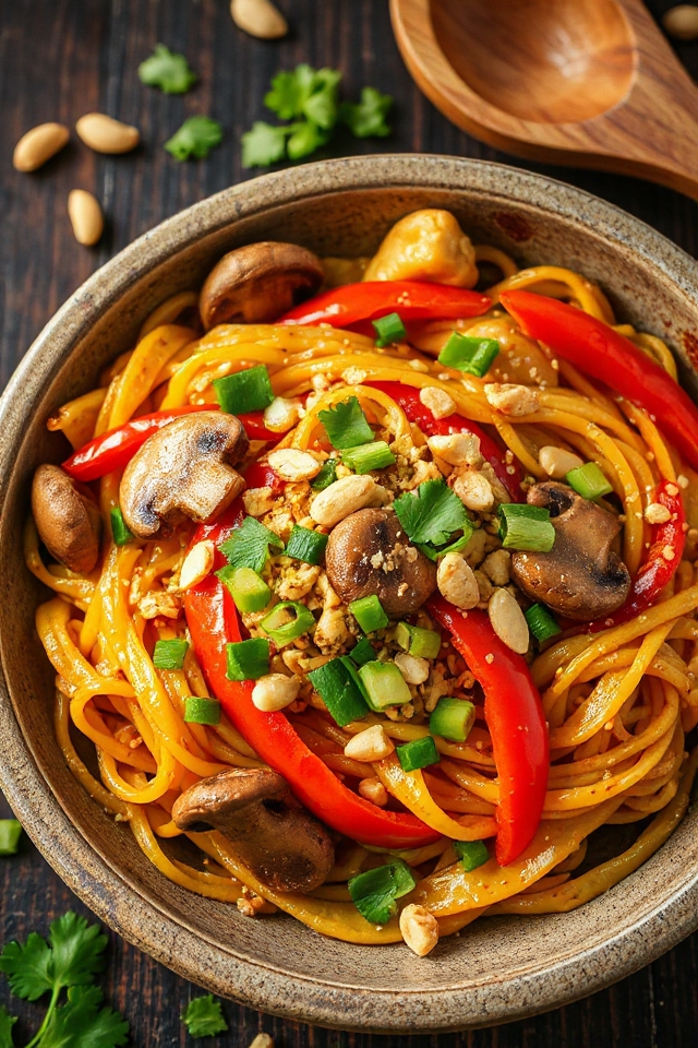 vegan pad thai instructions