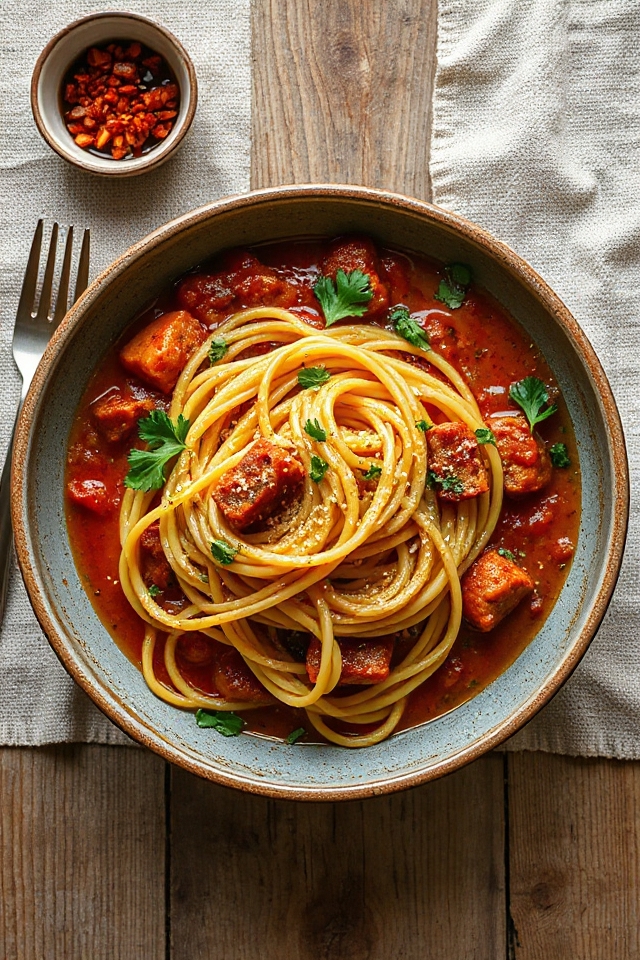 vegan spaghetti cooking instructions