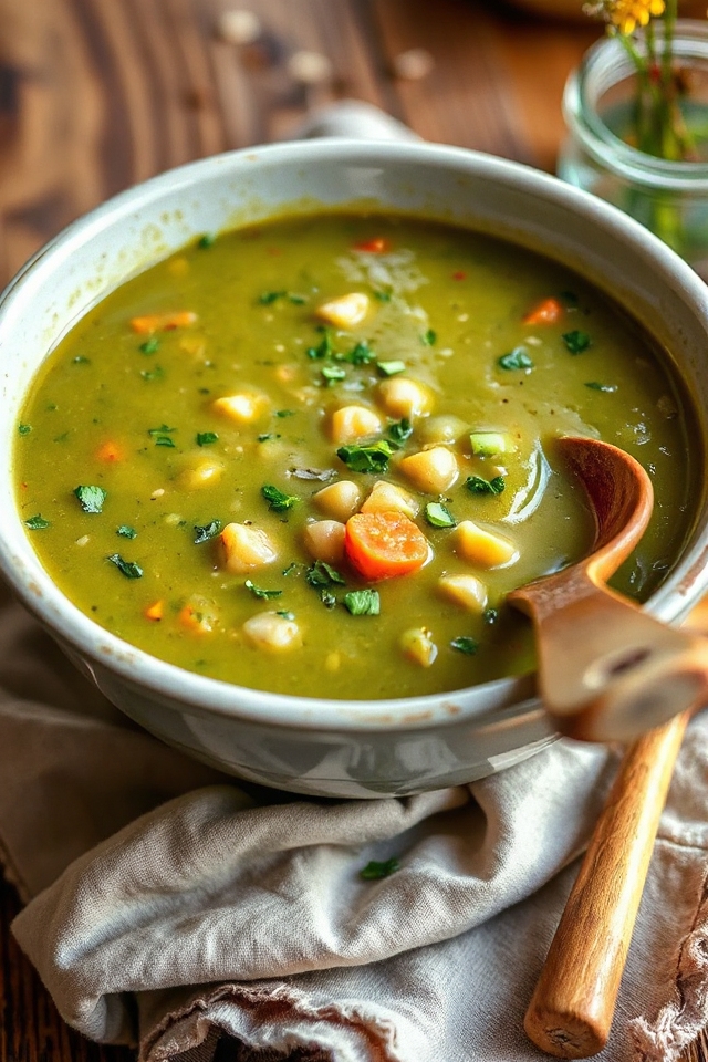 vegan split pea soup
