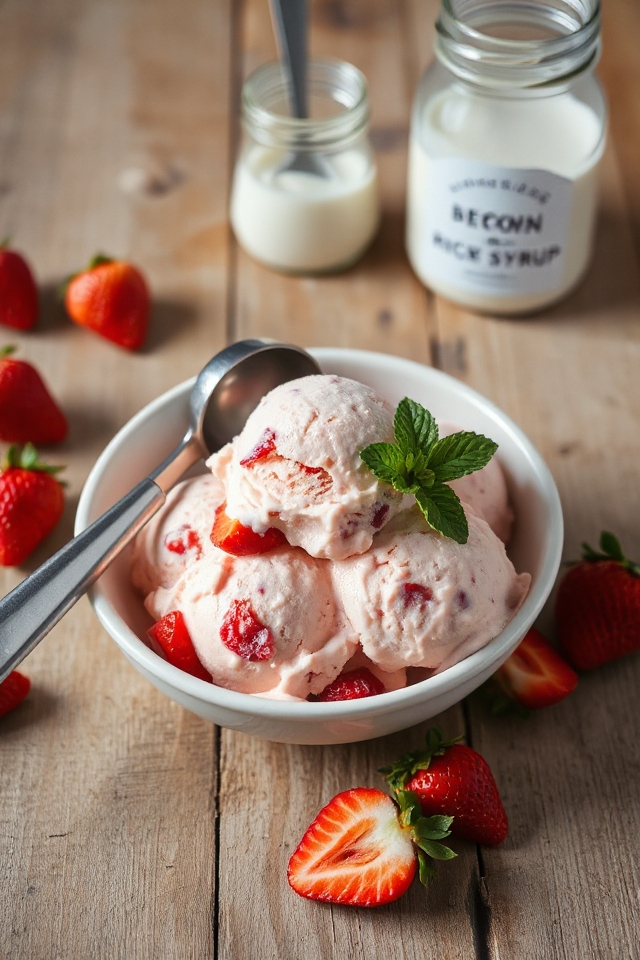 vegan strawberry ice cream recipe