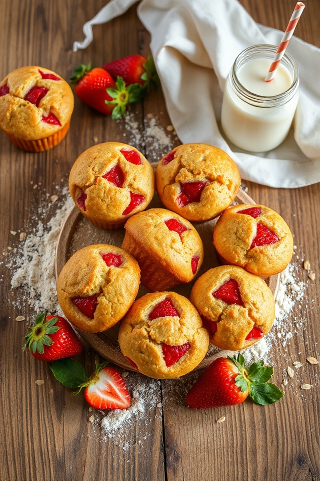 vegan strawberry muffins recipe