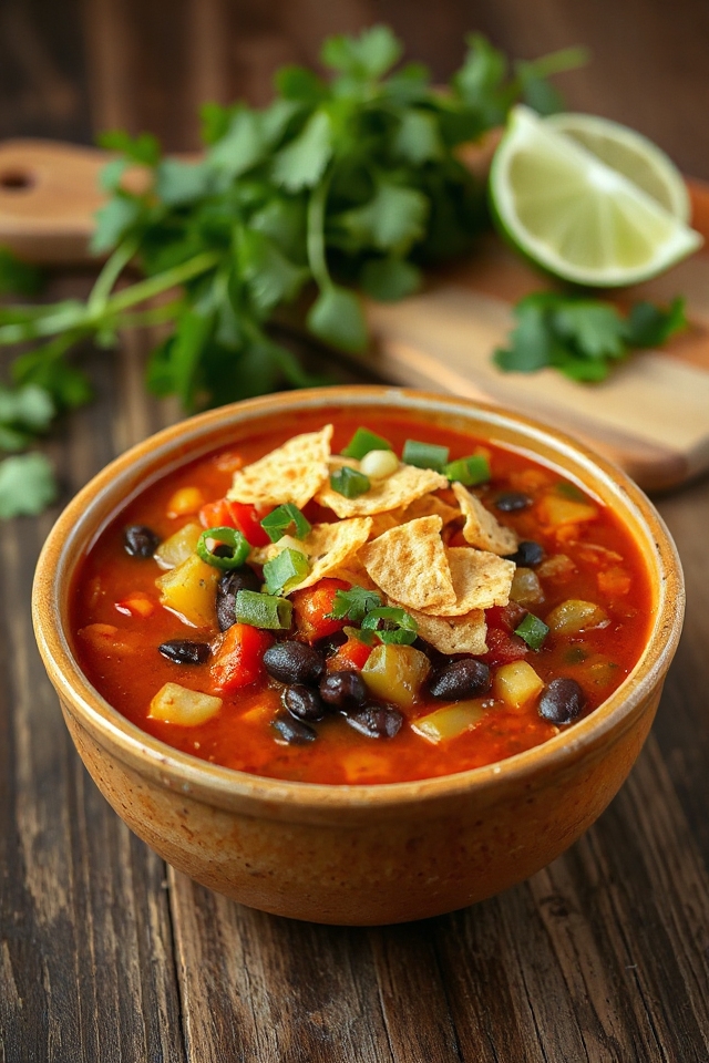 vegan tortilla soup recipe