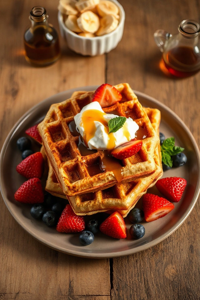 vegan waffle cooking instructions