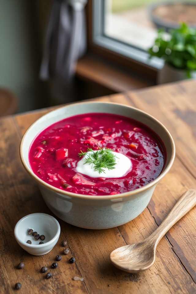vibrant beetroot vegetable soup