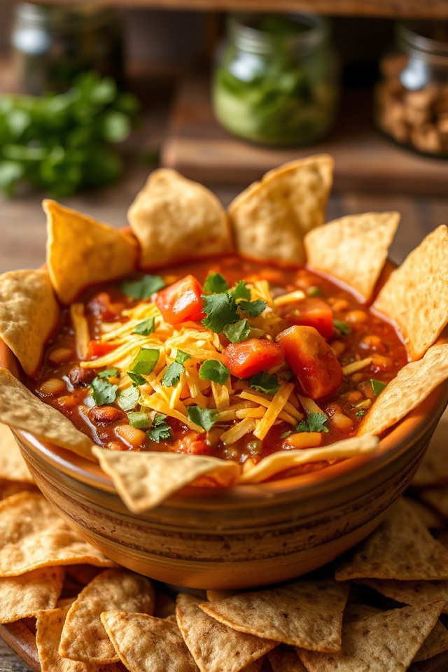 warm flavorful vegan taco soup